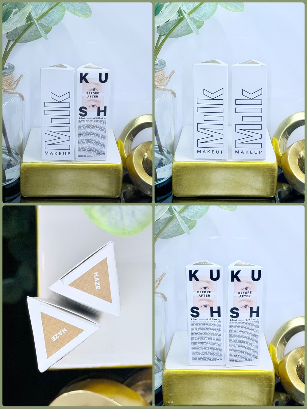Milk Makeup Kush Fiber Brow Gel Bundle of 2 ‘Haze’ Light Brown Blonde Hair BNIB